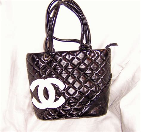 chanel black & white|chanel black tote bag.